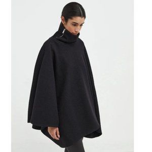 Avery Wool Cape - Black - MARCELLA New York - OS - NWOT